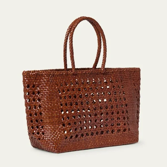 Loeffler Randall Klara Woven Leather Tote Bag - Picture 3 of 11
